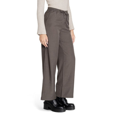 Solo pantaloni casual in poliestere grigio