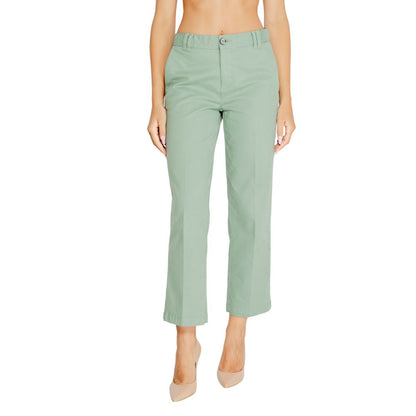 Pantaloni chino in cotone turchese Street One