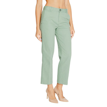 Pantaloni chino in cotone turchese Street One