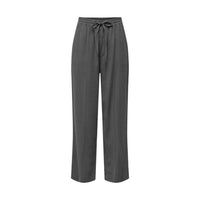 Pantaloni casual in viscosa grigia Jacqueline De Yong