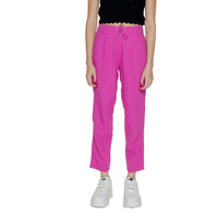 Solo pantaloni casual in lino multicolore
