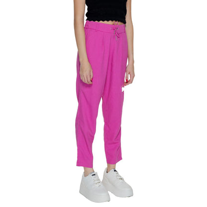 Solo pantaloni casual in lino multicolore