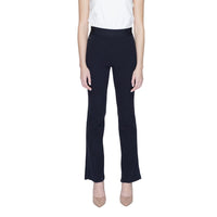 Pantaloni svasati in cotone blu Street One