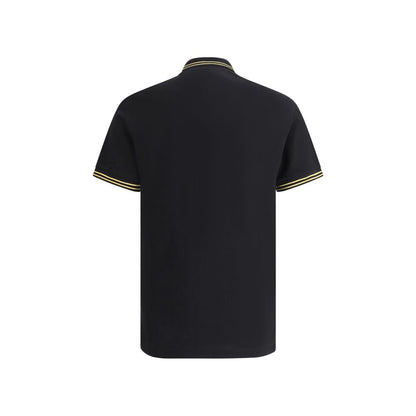 Polo Versace in cotone nero
