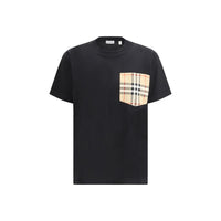 T-shirt in cotone nero Burberry