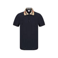Polo in cotone blu Burberry