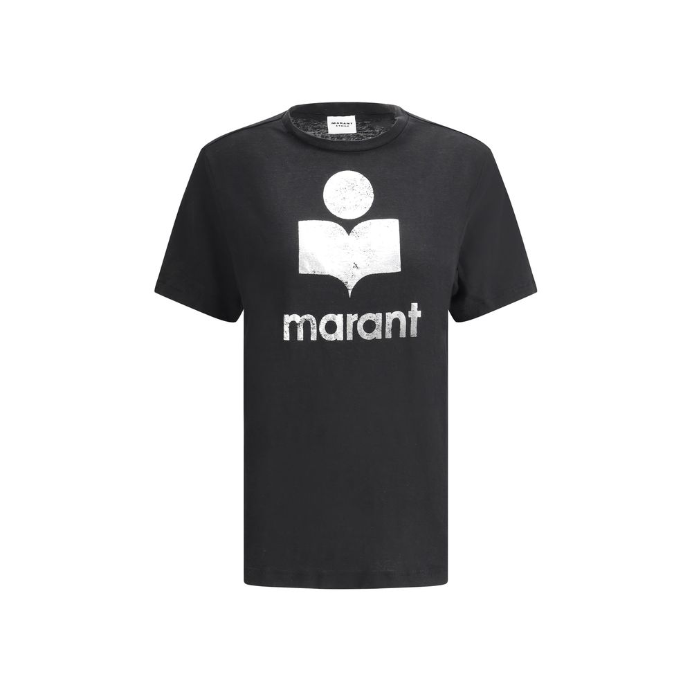 T-shirt en lin noir Marant Étoile