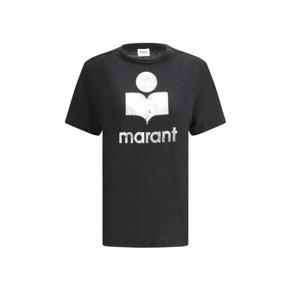 T-shirt en lin noir Marant Étoile