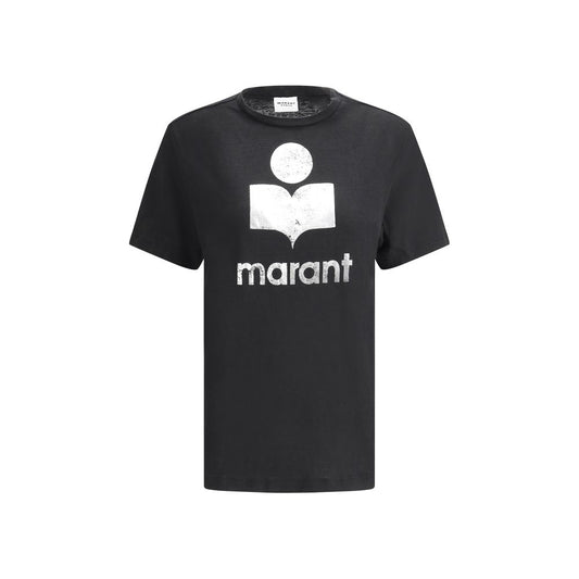Maglietta in lino nero Marant Etoile
