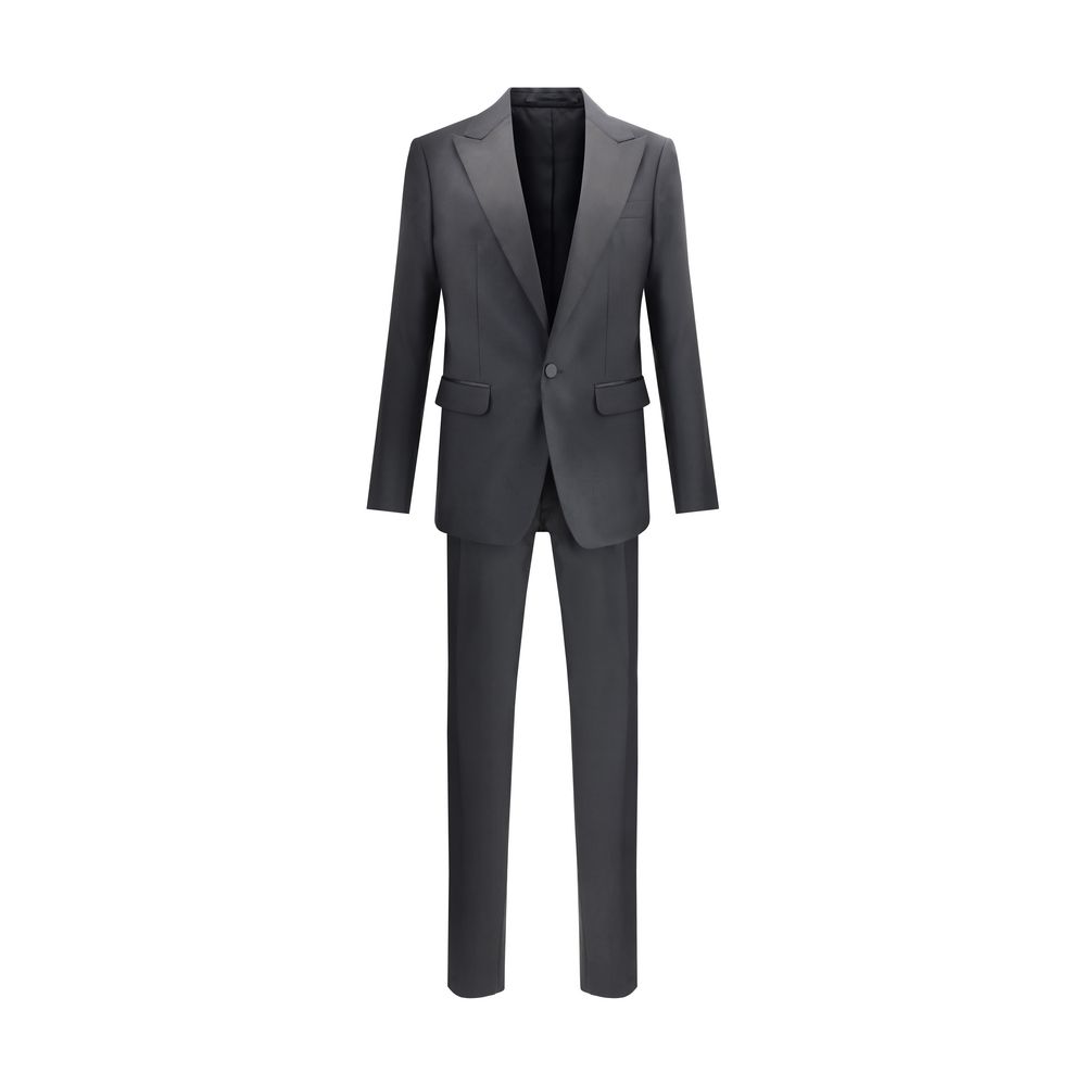 Abito due pezzi in pile di lana nero Dsquared²