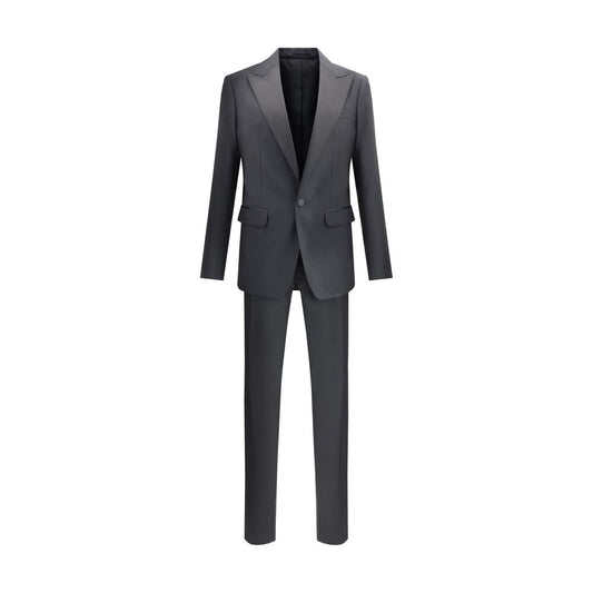 Abito due pezzi in pile di lana nero Dsquared²