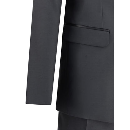 Abito due pezzi in pile di lana nero Dsquared²
