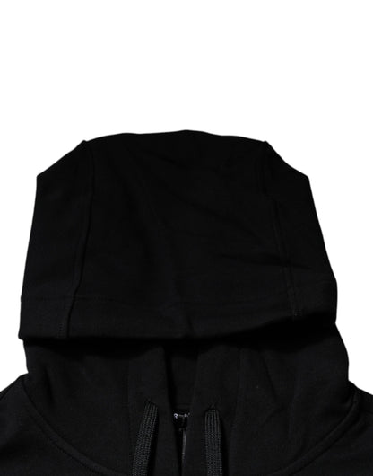 Felpa con cappuccio e pullover in cotone con Medusa nera Versace