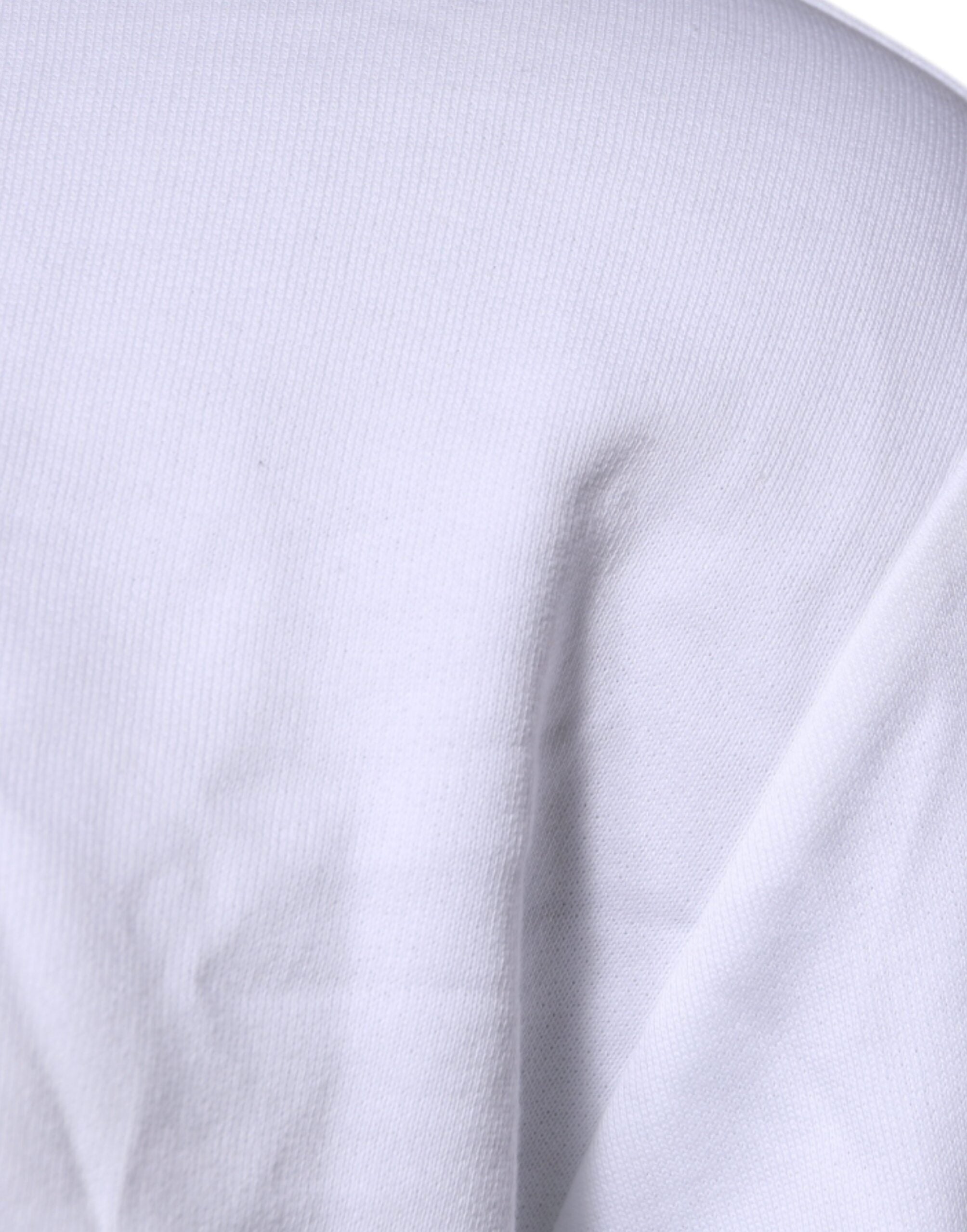 Pull Versace blanc à col rond brodé de la Méduse