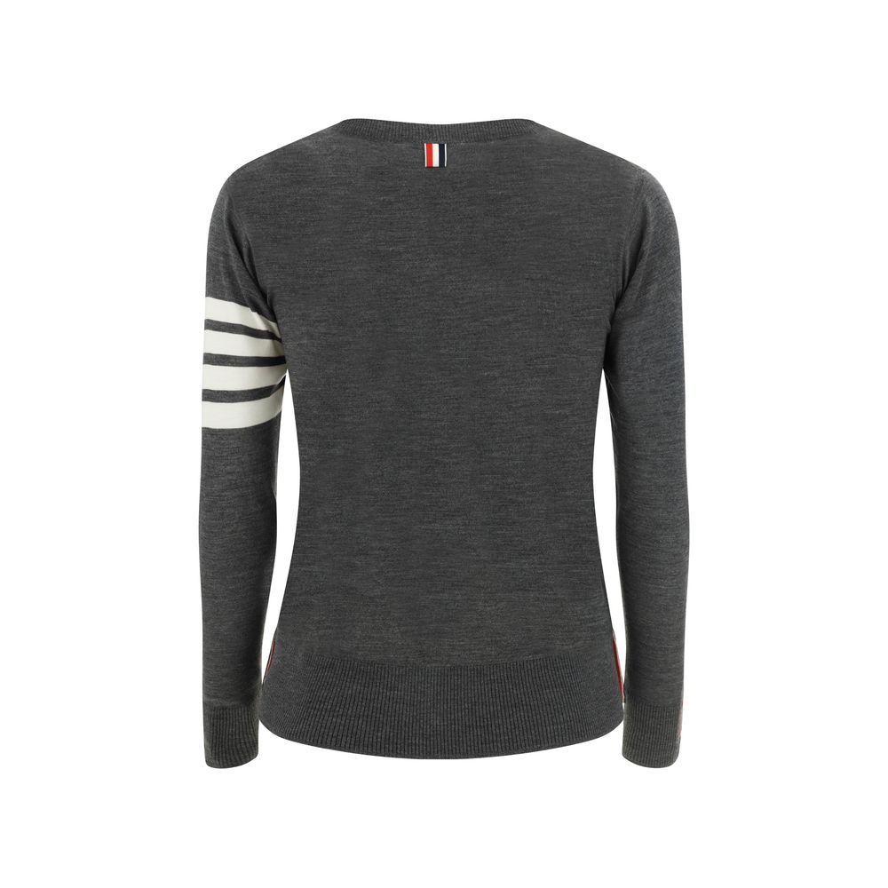 Thom Browne Gray Wool Oves Aries Sweatshirt