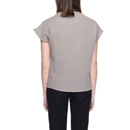 Blusa in cotone beige Jacqueline De Yong