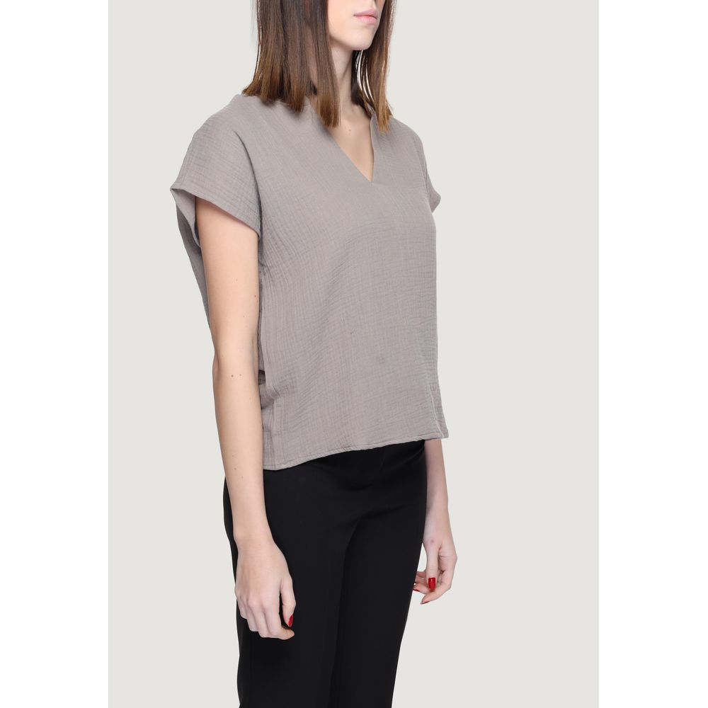 Blusa in cotone beige Jacqueline De Yong