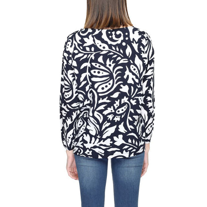 Camicetta in viscosa blu Street One