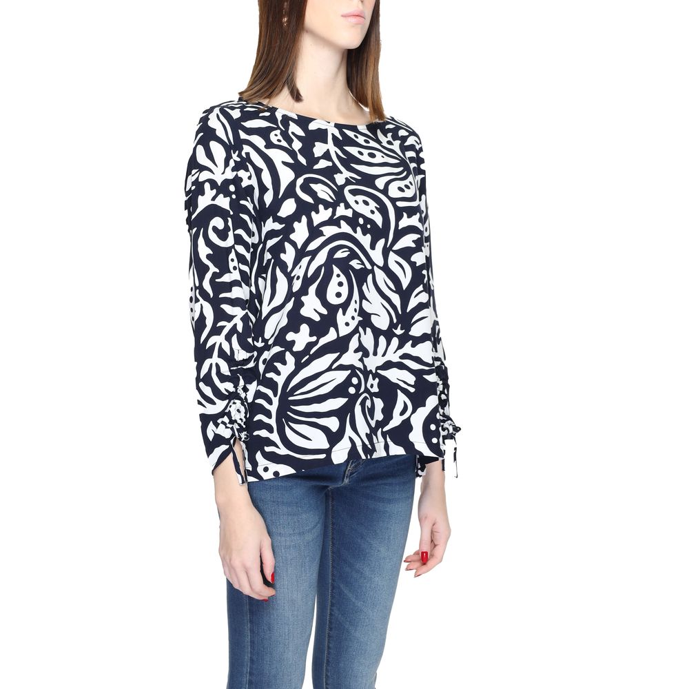 Camicetta in viscosa blu Street One
