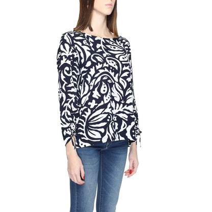 Camicetta in viscosa blu Street One