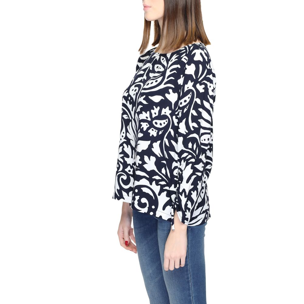 Camicetta in viscosa blu Street One