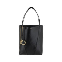 Borsa a tracolla Chloé Bos Taurus in pelle di vitello nera