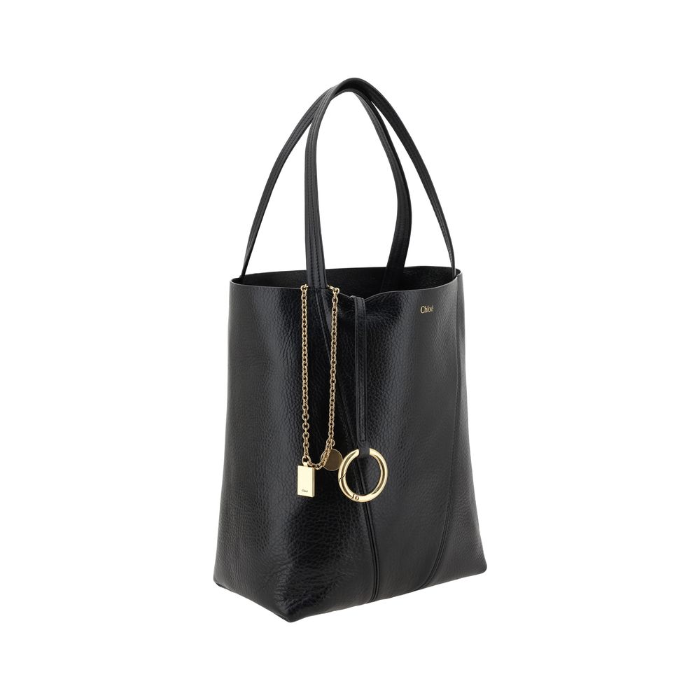 Borsa a tracolla Chloé Bos Taurus in pelle di vitello nera
