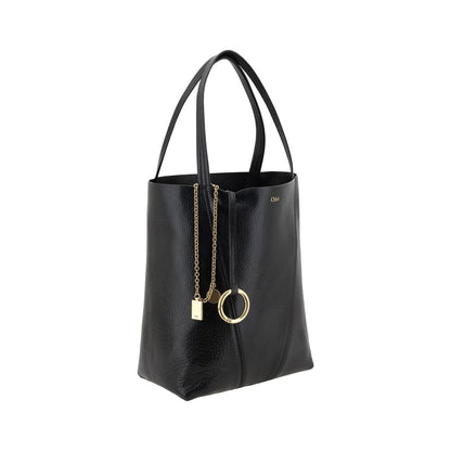 Borsa a tracolla Chloé Bos Taurus in pelle di vitello nera