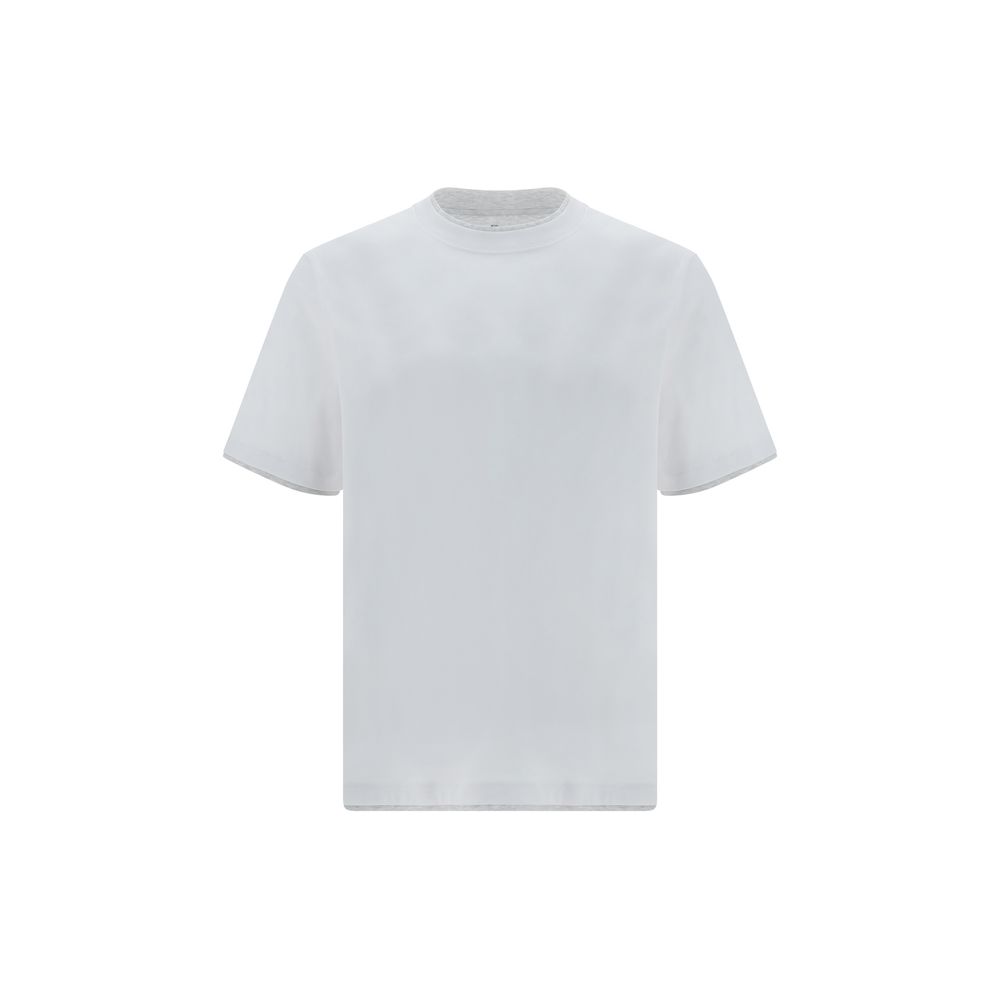 T-shirt en coton blanc Brunello Cucinelli