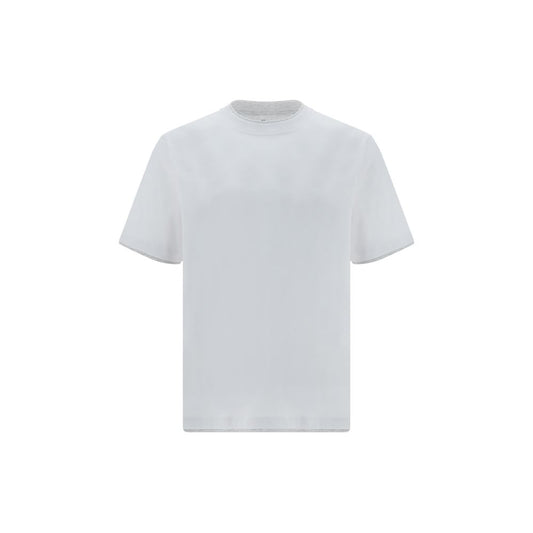 T-shirt bianca in cotone Brunello Cucinelli