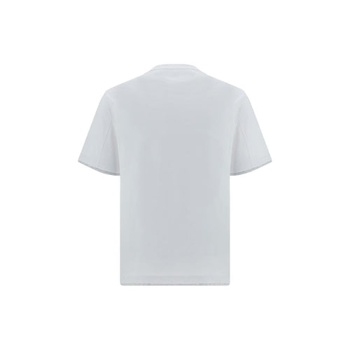 Brunello Cucinelli T-Shirt aus weißer Baumwolle