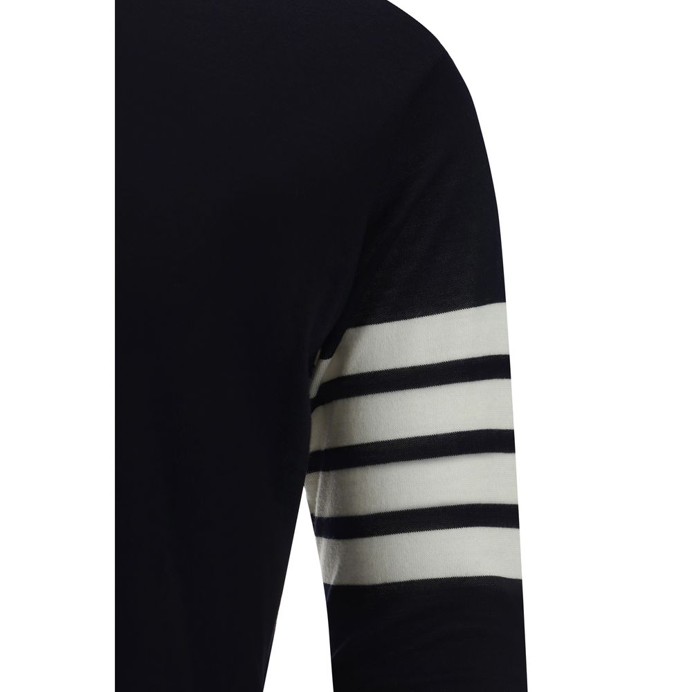 Thom Browne Felpa Blu in Lana Oves Aries