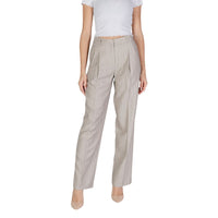 Pantaloni casual in poliestere grigio Vero Moda