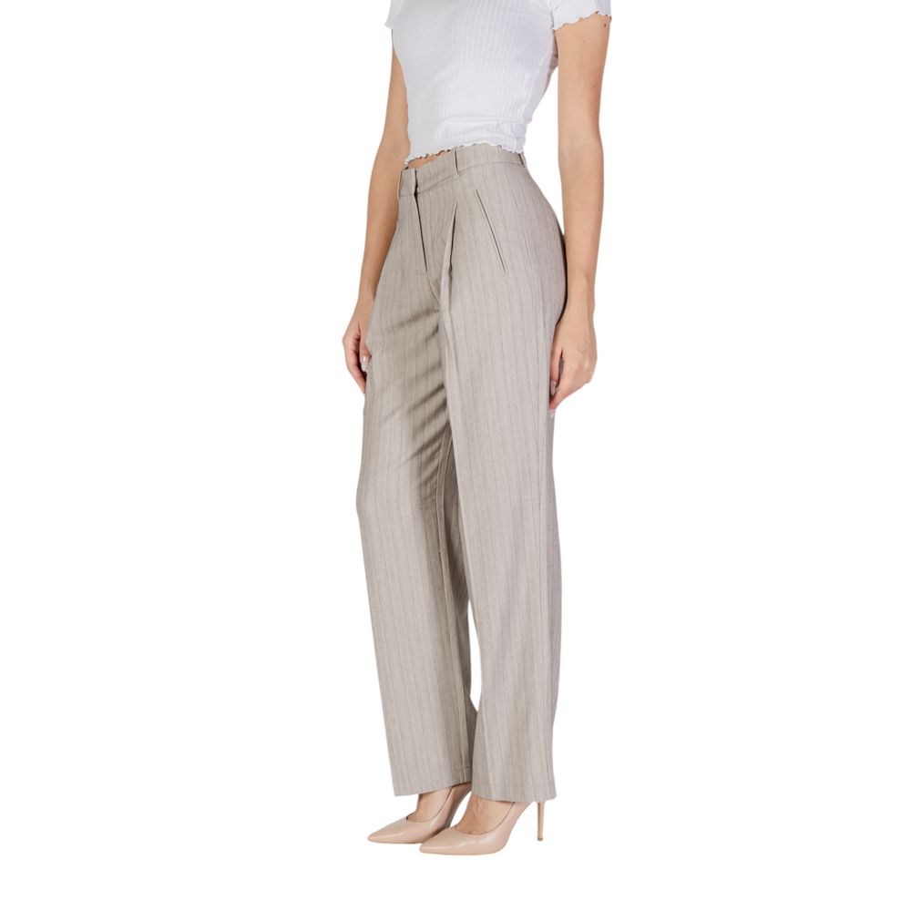 Pantaloni casual in poliestere grigio Vero Moda