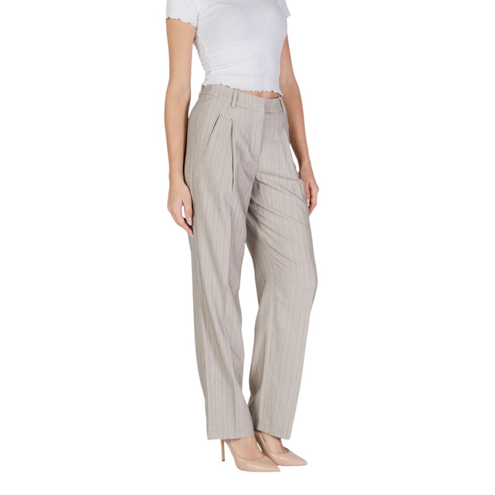 Pantaloni casual in poliestere grigio Vero Moda