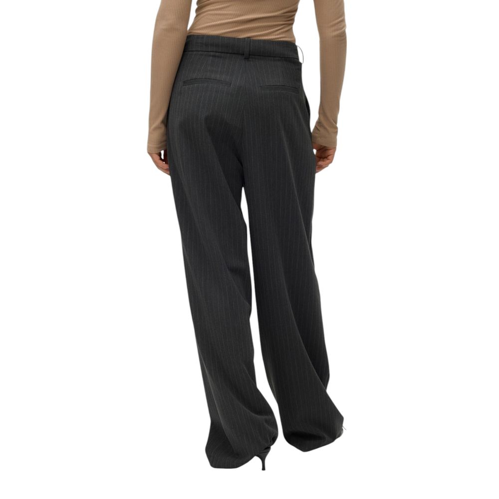 Pantaloni casual in poliestere grigio Vero Moda