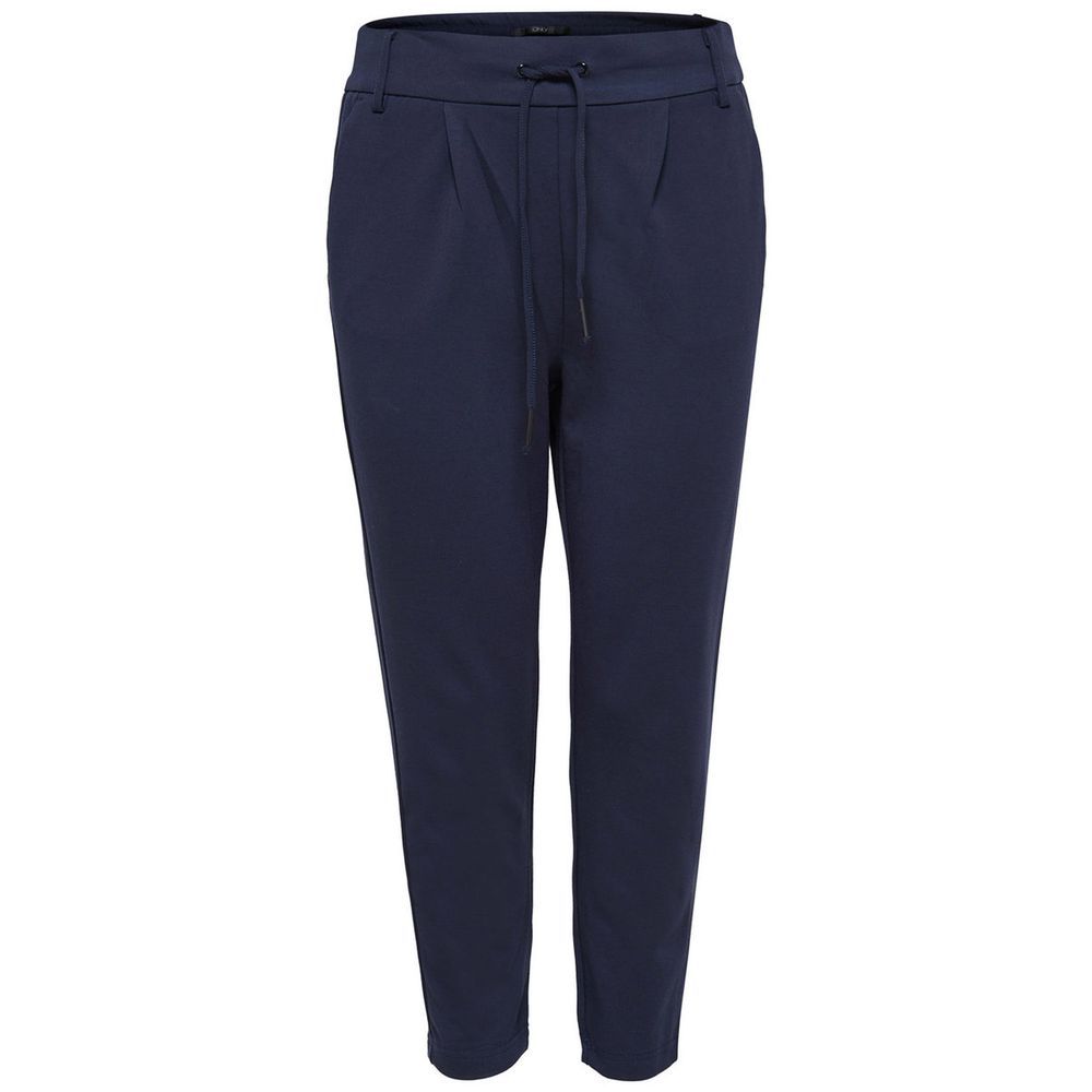 Solo pantaloni casual in viscosa blu