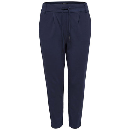 Solo pantaloni casual in viscosa blu