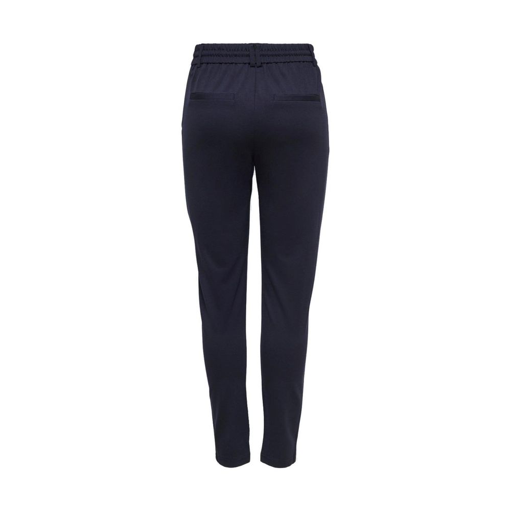 Solo pantaloni casual in viscosa blu