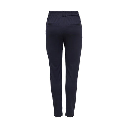 Solo pantaloni casual in viscosa blu