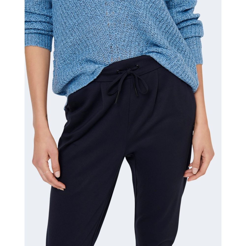 Solo pantaloni casual in viscosa blu