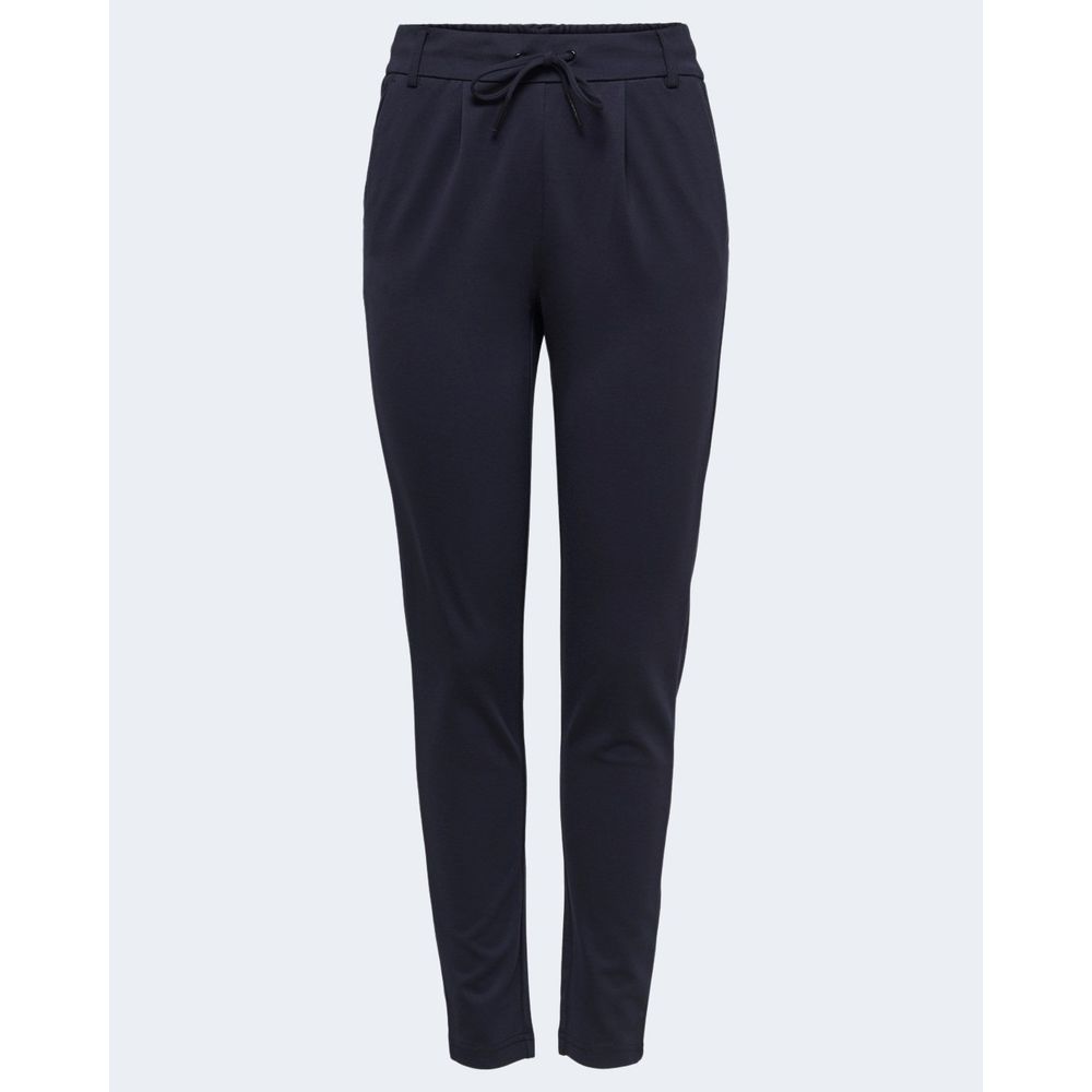 Solo pantaloni casual in viscosa blu