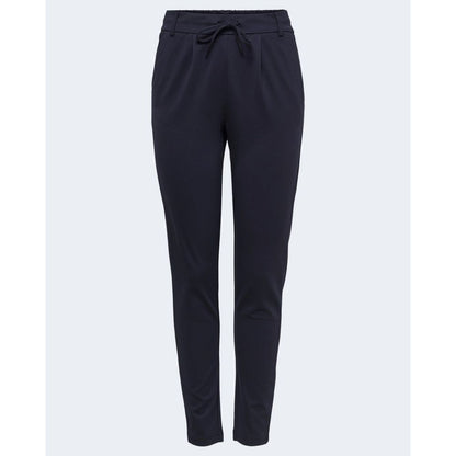 Solo pantaloni casual in viscosa blu