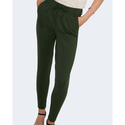 Solo pantaloni casual in viscosa verde