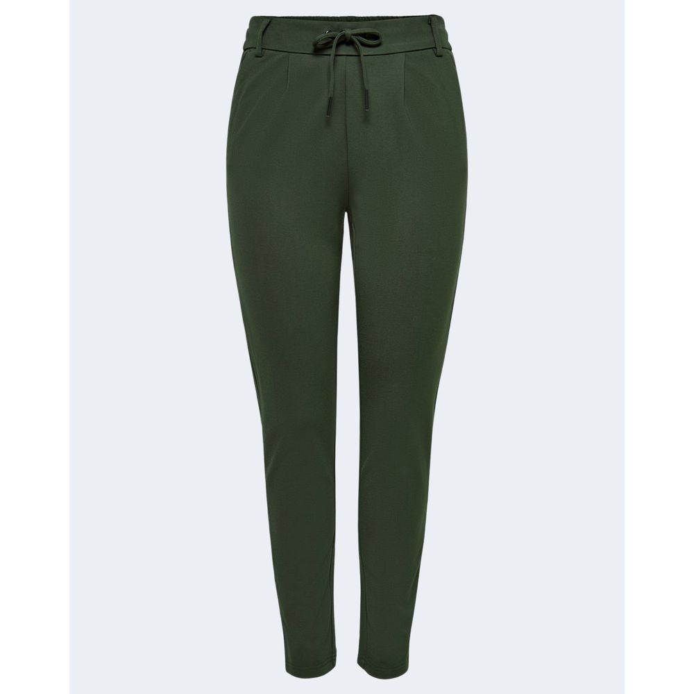 Solo pantaloni casual in viscosa verde