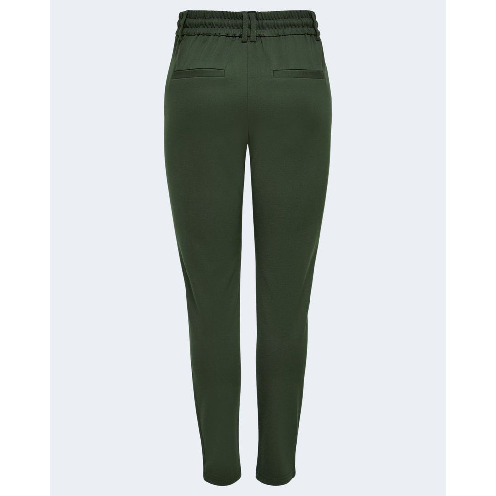 Solo pantaloni casual in viscosa verde