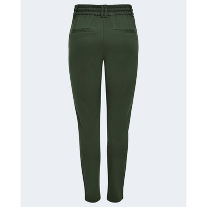 Solo pantaloni casual in viscosa verde