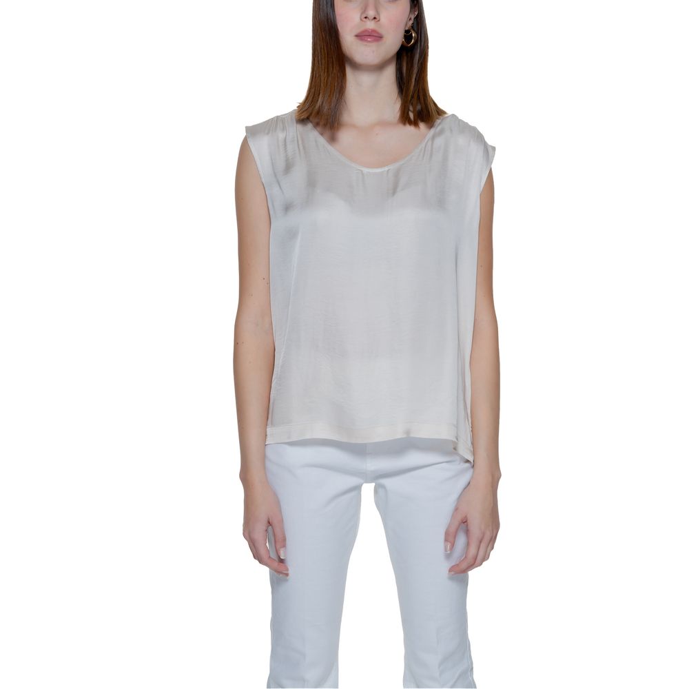 Camicetta in viscosa beige Street One