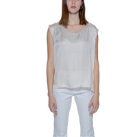 Camicetta in viscosa beige Street One