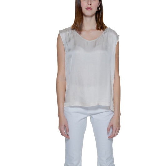 Camicetta in viscosa beige Street One
